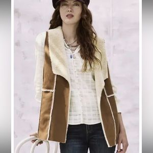 Matilda Jane Good Hart Greenville Faux Suede Vest, Size XXL, EUC